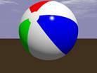 A Beach Ball in Flight